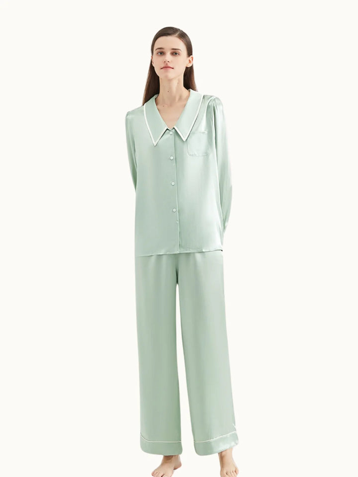 Noroki® - Pyjama Set aus Seide für Damen