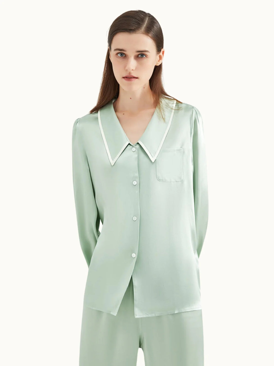 Noroki® - Pyjama Set aus Seide für Damen