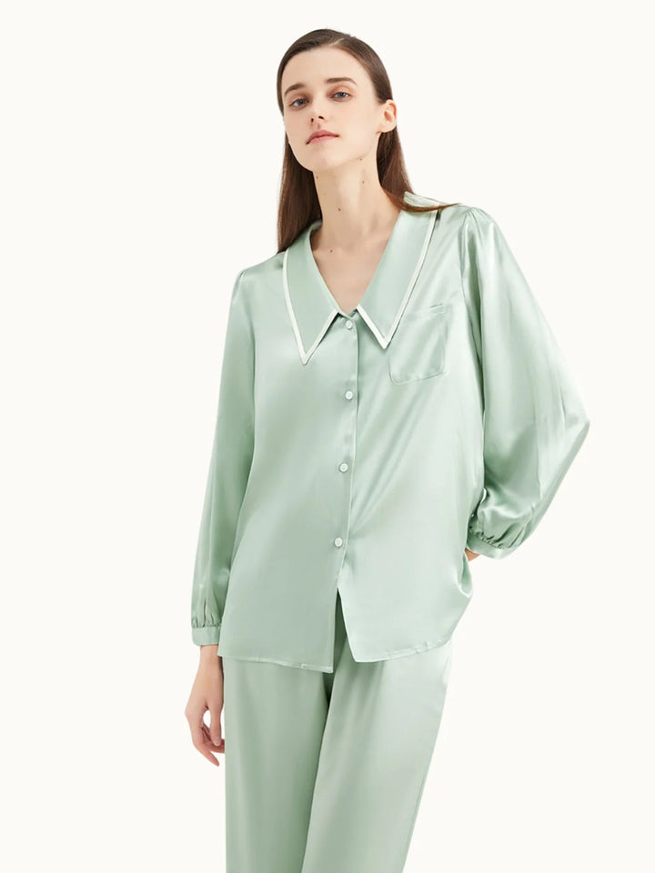 Noroki® - Pyjama Set aus Seide für Damen