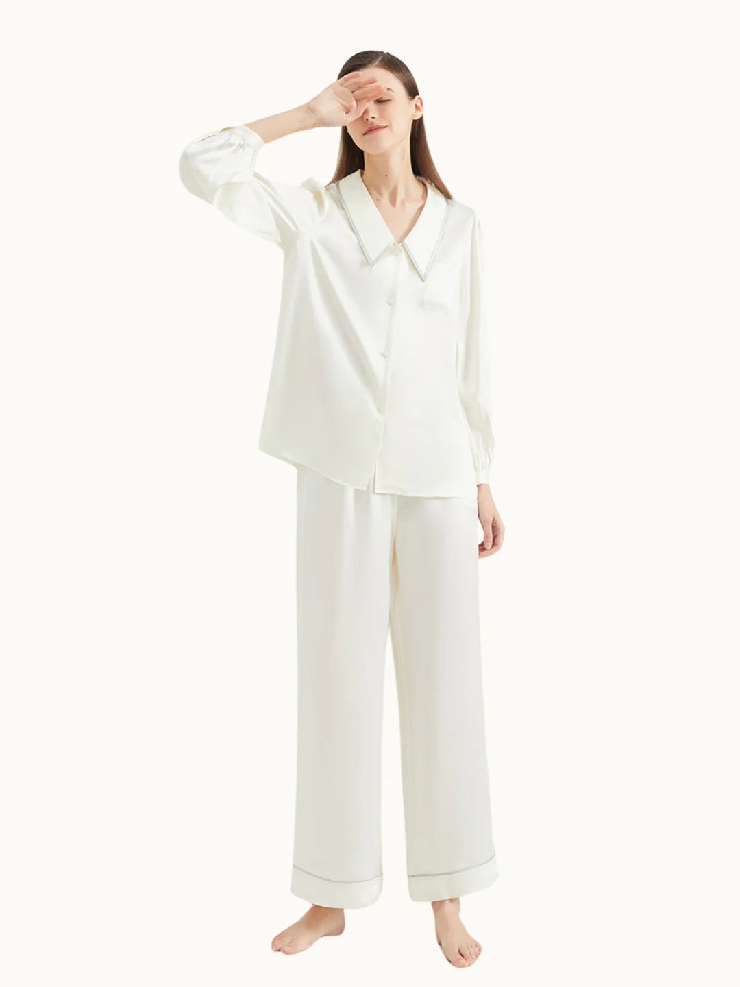 Noroki® - Pyjama Set aus Seide für Damen