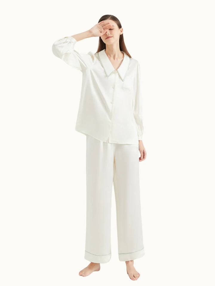 Noroki® - Pyjama Set aus Seide für Damen