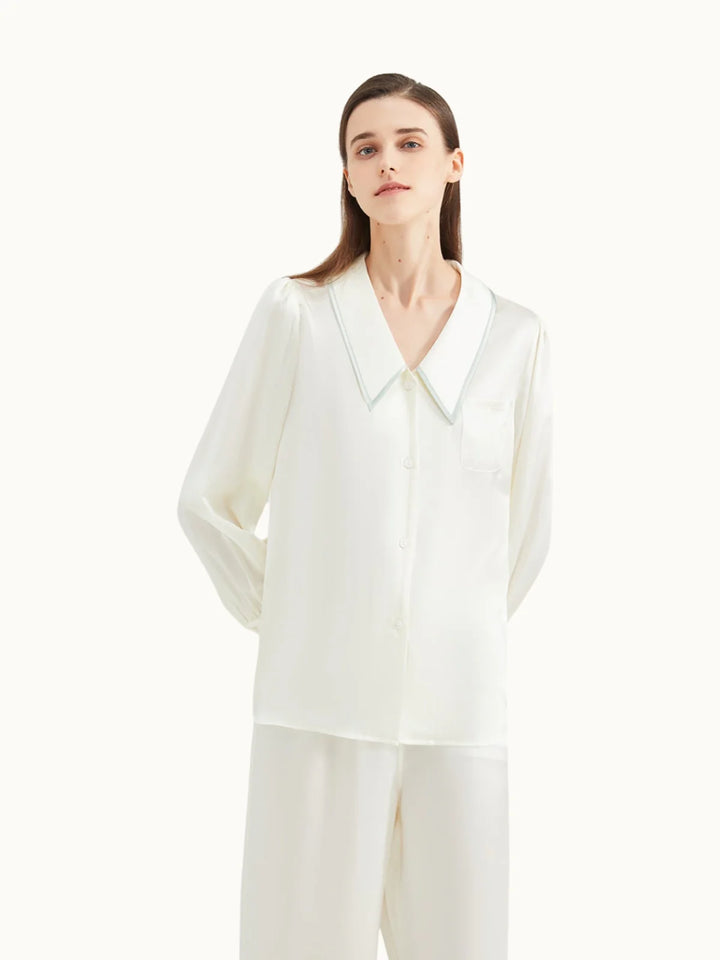 Noroki® - Pyjama Set aus Seide für Damen