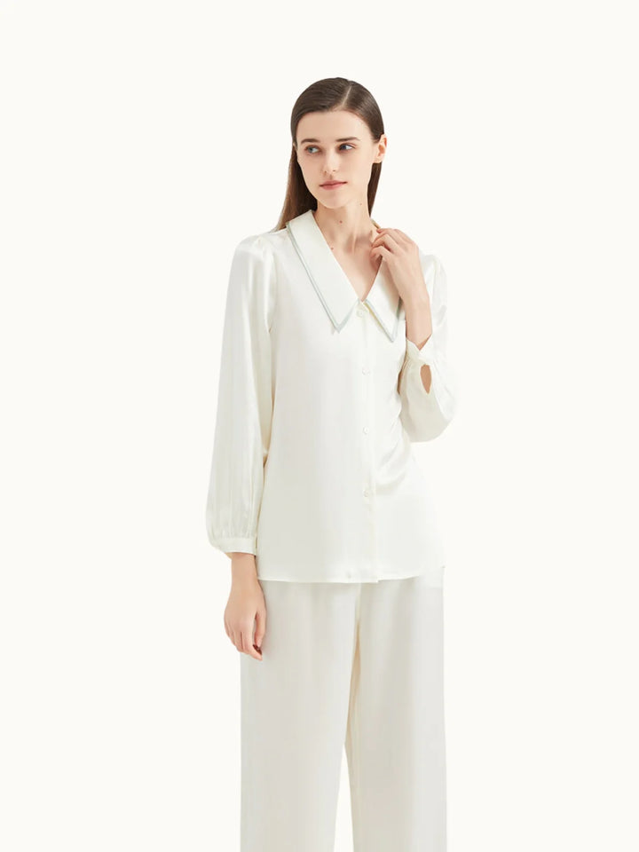 Noroki® - Pyjama Set aus Seide für Damen